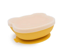 Carica l'immagine nel visualizzatore di Gallery, Indietro Ciotola Silicone Ventosa e Tappo Bear Yellow
